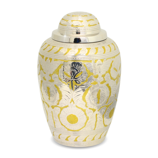 Regal Gold Brass Urn