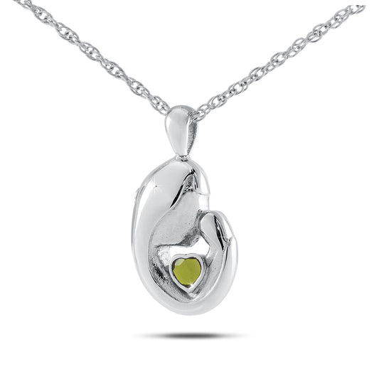 August w/ Peridot Sterling Silver Keepsake