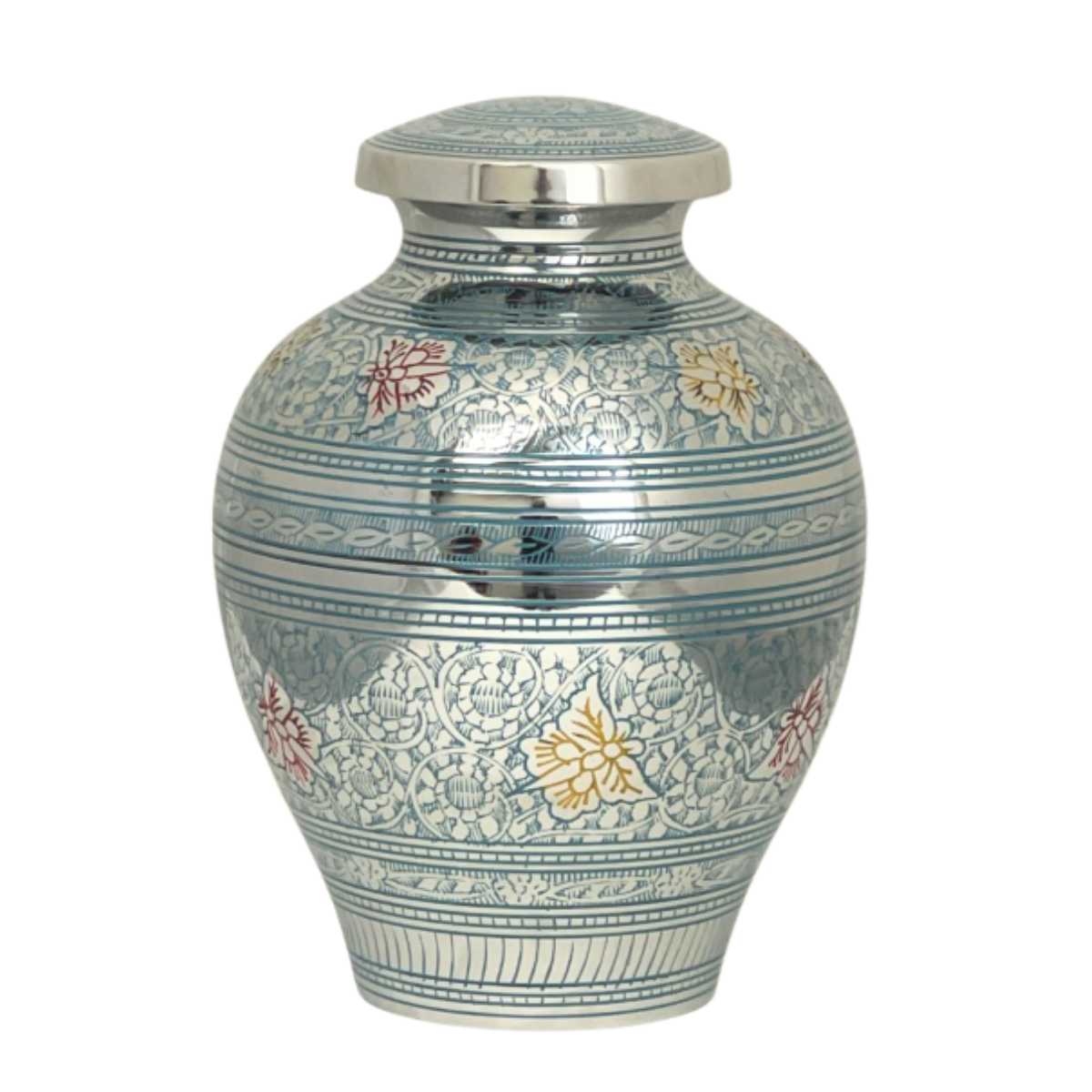 Celestial Butterflies Blue Urn