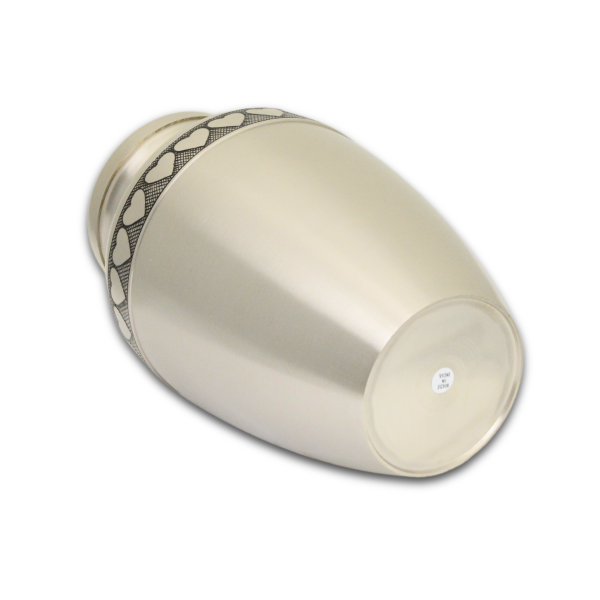 Heart's Ring Brass Urn – Pewter Finish